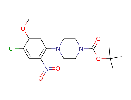 1-Piperazinecarboxylic acid, 4-(4-chloro-5-methoxy-2-nitrophenyl)-,
1,1-dimethylethyl ester