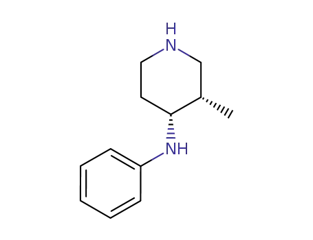 Molecular Structure of 53757-51-0 ((3S,4R)-3-METHYL-4-N-PHENYLAMINO-PIPERIDINE)