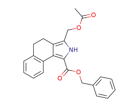 2H-Benz[e]isoindole-1-carboxylic acid,
3-[(acetyloxy)methyl]-4,5-dihydro-, phenylmethyl ester