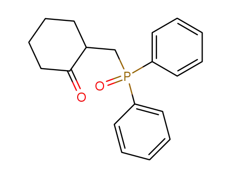 Molecular Structure of 86488-93-9 (Cyclohexanone, 2-[(diphenylphosphinyl)methyl]-)