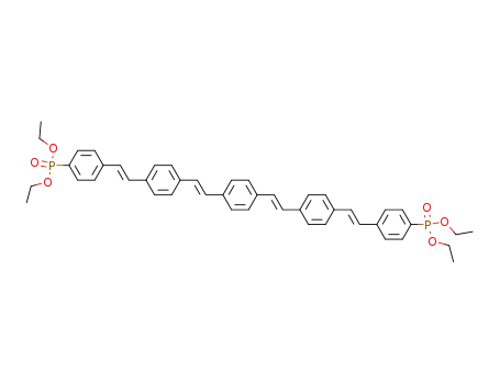 Molecular Structure of 156816-40-9 ((E,E,E,E)-tetraethyl 1,4-phenylenebis(1,2-ethenyl-4-phenyl-1,2-ethenyl-4-phenylphosphonate))