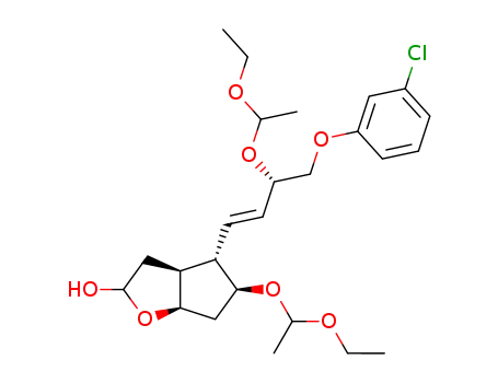 2H-Cyclopenta[b]furan-2-ol,
4-[4-(3-chlorophenoxy)-3-(1-ethoxyethoxy)-1-butenyl]-5-(1-ethoxyethoxy)
hexahydro-