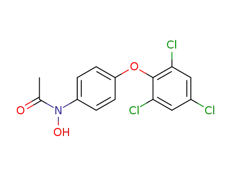 Molecular Structure of 98911-09-2 (N-hydroxy-N-[4-(2,4,6-trichlorophenoxy)phenyl]acetamide)