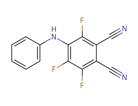Molecular Structure of 25566-74-9 (3,4-dicyano-2,5,6-trifluoromethyldiphenylamine)
