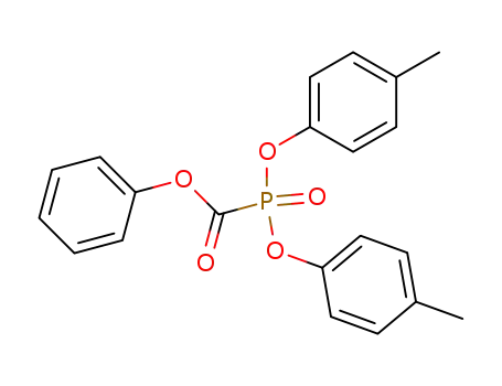Molecular Structure of 74270-17-0 (phenyl bis(4-methylphenoxy)phosphanecarboxylate oxide)