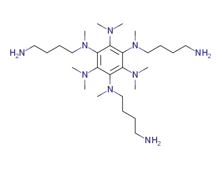1,3,5-tris(4-aminobutyl-N-methylamino)-2,4,6-dimethylaminobenzene