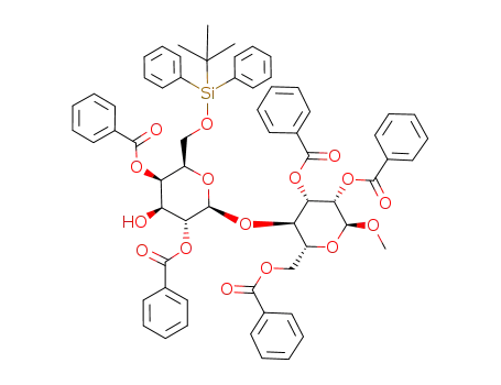 methyl 2,4-di-O-benzoyl-6-O-(tert-butyldiphenylsilyl)-β-D-galactopyranosyl-(1->4)-2,3,6-tri-O-benzoyl-α-D-mannopyranoside