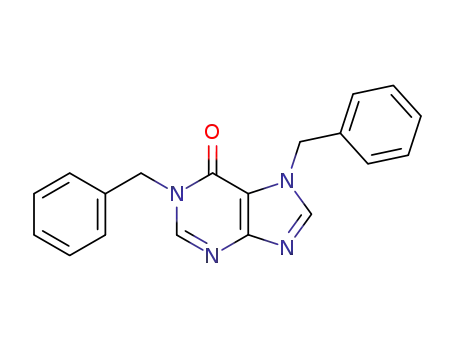 Molecular Structure of 3649-38-5 (1,7-dibenzyl-1,7-dihydro-6H-purin-6-one)