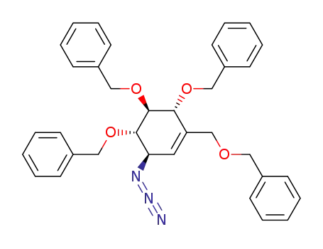 1D-(1,3/2,6)-6-azido-4-benzyloxymethyl-1,2,3-tri-O-benzyltrihydroxycyclohex-4-ene