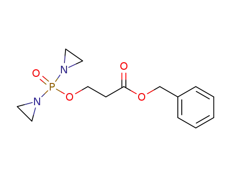 Molecular Structure of 84681-47-0 (benzyl 3-{[bis(aziridin-1-yl)phosphoryl]oxy}propanoate)