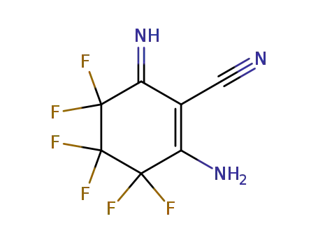 1-Cyclohexene-1-carbonitrile, 2-amino-3,3,4,4,5,5-hexafluoro-6-imino-