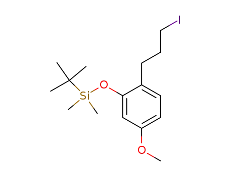tert-Butyl-[2-(3-iodo-propyl)-5-methoxy-phenoxy]-dimethyl-silane