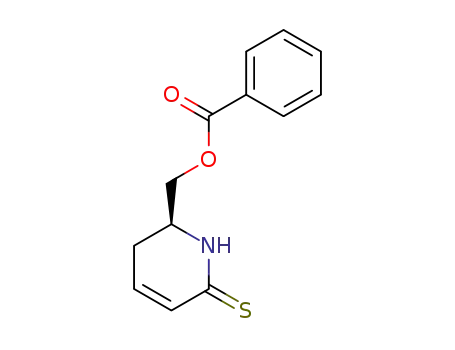 (S)-(-)-3,4-dehydro-6-benzoyloxymethyl-2-thiopiperidinone