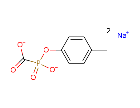 Phosphinecarboxylicacid, 1-hydroxy-1-(4-methylphenoxy)-, 1-oxide, sodium salt (1:2)