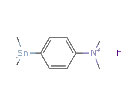 {(CH<sub>3</sub>)3SnC<sub>6</sub>H<sub>4</sub>-p-N(CH<sub>3</sub>)3}I