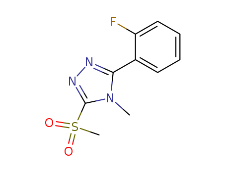 3-(2-FLUOROPHENYL)-4-METHYL-5-(METHYLSULFONYL)-4H-1,2,4-TRIAZOLE