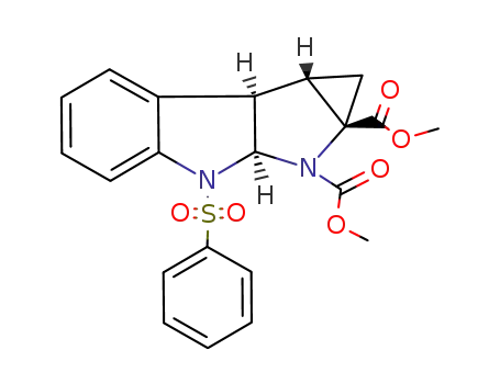 Dimethyl 2,3-methano-8-(phenylsulfonyl)-1,2(S),3(S),3a(R),8,8a(S)-hexahydropyrrolo<2,3-b>indole-1,2-dicarboxylate
