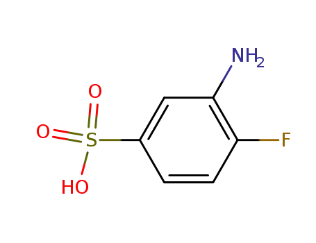 Molecular Structure of 349-64-4 (3-Amino-4-fluorobenzenesulfonic acid)