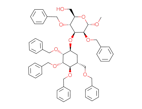 methyl 2,4-di-O-benzyl-3-O-(2,3,4,6-tetra-O-benzyl-5a-carba-α-D-mannopyranosyl)-α-D-mannopyranoside