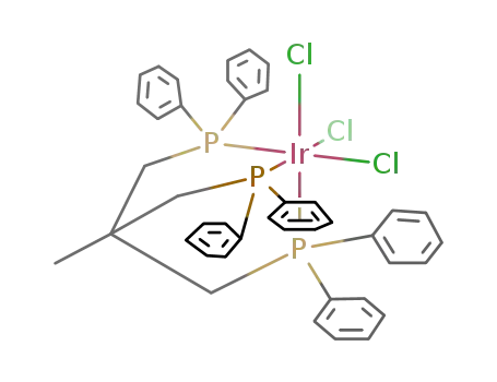 Molecular Structure of 104453-05-6 (iridium(3+) chloride - {3-(diphenylphosphanyl)-2-[(diphenylphosphanyl)methyl]-2-methylpropyl}(diphenyl)phosphane (1:3:1))
