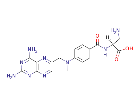 L-Alanine,
3-amino-N-[4-[[(2,4-diamino-6-pteridinyl)methyl]methylamino]benzoyl]-