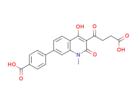 4-(3-(3-carboxypropanoyl)-4-hydroxy-1-methyl-2-oxo-1,2-dihydroquinolin-7-yl)benzoic acid