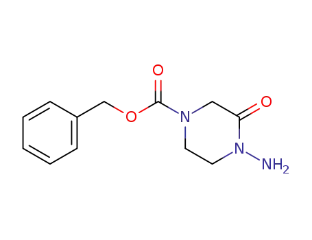 Molecular Structure of 315492-81-0 (benzyl 4-amino-3-oxopiperazine-1-carboxylate)