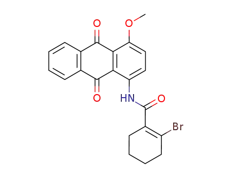 1-(2'-bromo-1'-cyclohexenecarboxamido)-4-methoxyanthraquinone