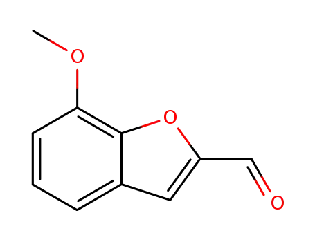 Molecular Structure of 88234-77-9 (7-methoxybenzofuran-2-carbaldehyde)