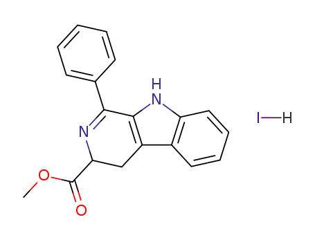 3-methoxycarbonyl-1-phenyl-3,4-dihydro-9H-pyrido<3,4-b>indole hydriodide