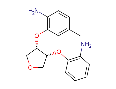 Benzenamine,
2-[[4-(2-aminophenoxy)tetrahydro-3-furanyl]oxy]-4-methyl-, cis-