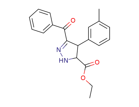 5-Benzoyl-4-m-tolyl-3,4-dihydro-2H-pyrazole-3-carboxylic acid ethyl ester