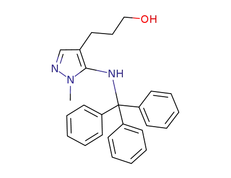 3-[1-methyl-5-(triphenylmethylamino)pyrazol-4-yl]propanol