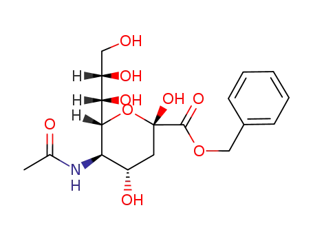 5-acetamido-3,5-dideoxy-D-glycero-β-D-galacto-2-nonulosonic acid benzyl ester