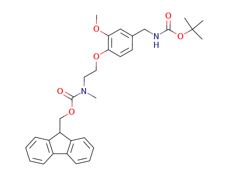 {2-[4-(tert-Butoxycarbonylamino-methyl)-2-methoxy-phenoxy]-ethyl}-methyl-carbamic acid 9H-fluoren-9-ylmethyl ester
