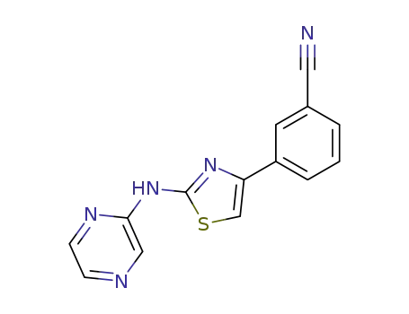 3-[2-(Pyrazin-2-ylamino)-thiazol-4-yl]-benzonitrile