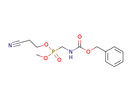 Carbamic acid, [[(2-cyanoethoxy)methoxyphosphinyl]methyl]-,
phenylmethyl ester