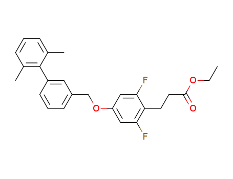 ethyl 3-(2,6-difluoro-4-((2',6'-dimethylbiphenyl-3-yl)methoxy)phenyl)propanoate