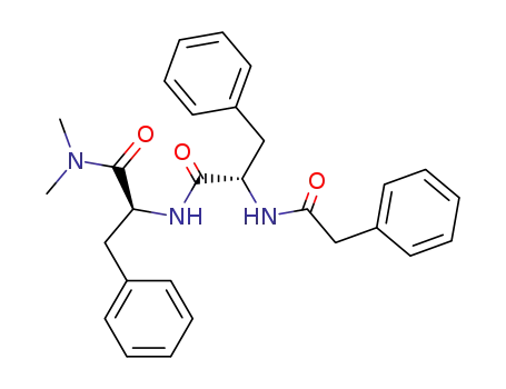 Molecular Structure of 81838-43-9 (N<sup>2</sup>-<(S)-N<sup>2</sup>-(phenylacetyl)phenylalanyl>-L-phenylalanine dimethylamide)