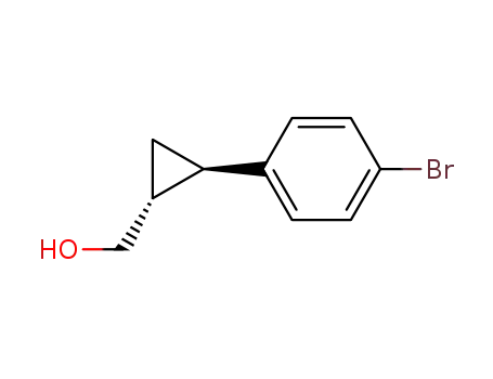 Molecular Structure of 114095-64-6 ((1S*, 2S*)-(2-(4-bromophenyl)cyclopropyl)methanol)