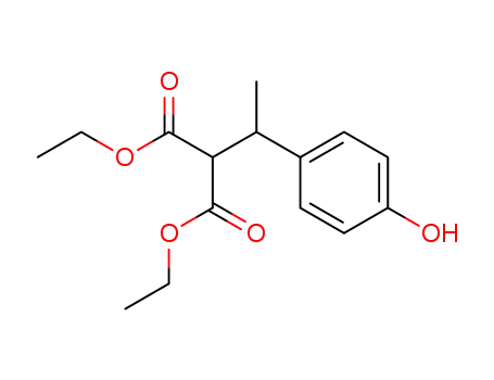 Diaethyl-1-(p-hydroxyphenyl)aethylmalonat