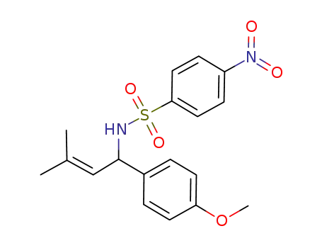 N-[1-(4-methoxyphenyl)-3-methyl-2-buten-1-yl]-4-nitrobenzenesulfonamide