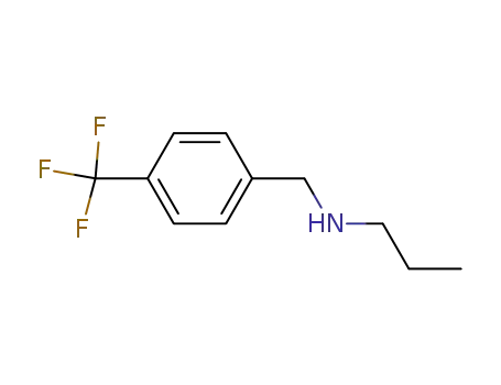 Molecular Structure of 90390-13-9 (N-[4-(trifluoromethyl)benzyl]propan-1-amine)