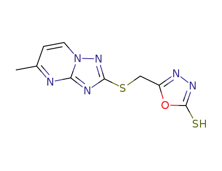 5-(5-methyl-1,2,4-triazolo[1,5-a]pyrimidin-2-ylthiomethyl)-1,3,4-oxadiazole-2-thiol