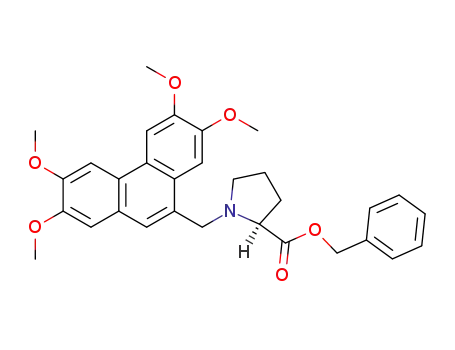 L-Proline, 1-[(2,3,6,7-tetramethoxy-9-phenanthrenyl)methyl]-,
phenylmethyl ester