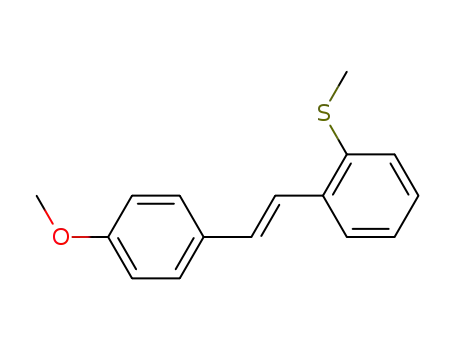 2-methylthio-4′-methoxy-trans-stilbene