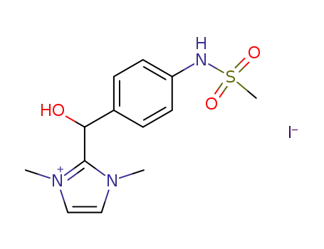 1H-Imidazolium,
2-[hydroxy[4-[(methylsulfonyl)amino]phenyl]methyl]-1,3-dimethyl-, iodide