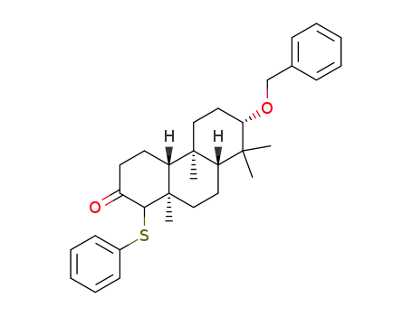 (4aR,4bS,7S,8aR,10aR)-7-Benzyloxy-4b,8,8,10a-tetramethyl-1-phenylsulfanyl-dodecahydro-phenanthren-2-one
