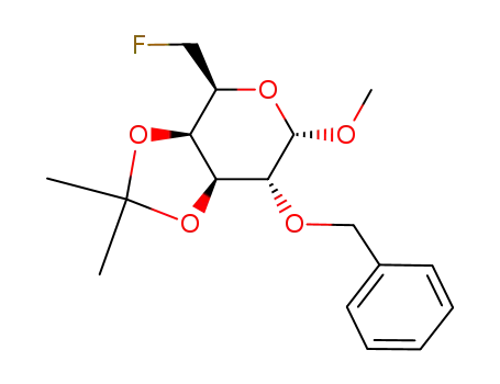 methyl 2-O-benzyl-6-deoxy-6-fluoro-3,4-O-isopropylidene-α-D-galactopyranoside