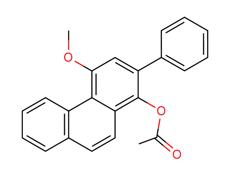 Acetic acid 4-methoxy-2-phenyl-phenanthren-1-yl ester